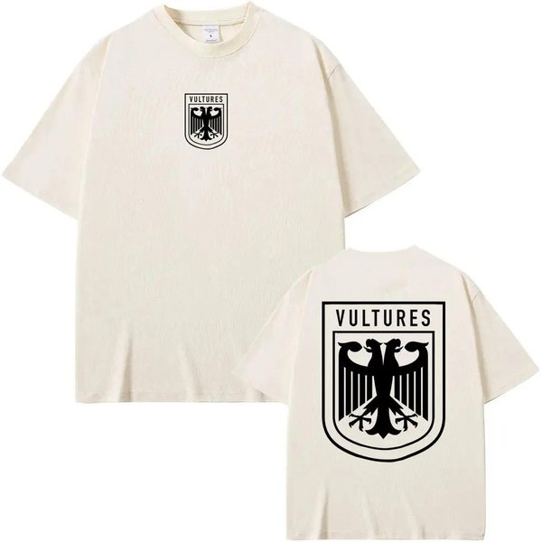 Rapero Kanye West Vultures Nuevo áLbum De MúSica Camisetas GráFicas Unisex Mujeres Hip Hop Moda Camisetas De Gran TamañO Unisex 100% Camiseta De AlgodóN Unisex L-image