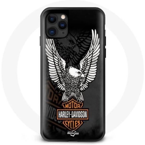 Coque - Maniacase - Iphone 13 - Noir - Souple - Harley Davidson-image