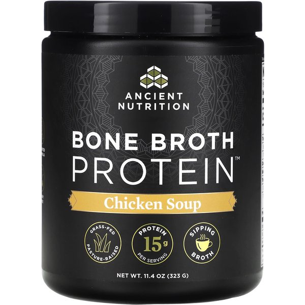 Ancient Nutrition, ProteíNa De Caldo De Huesos, Sopa De Pollo, 11.4 Oz (323 Gramos)-image