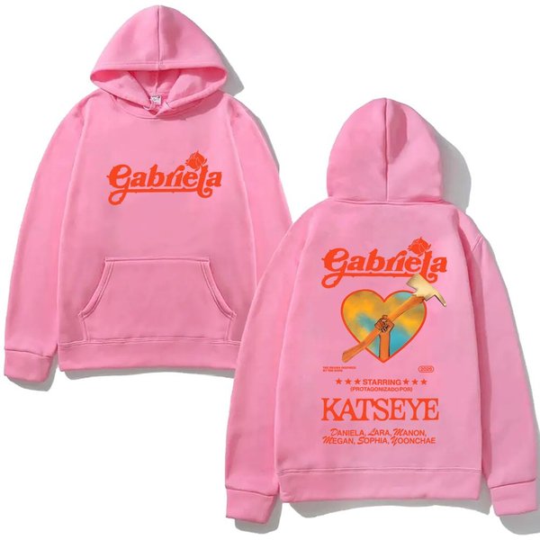 Katseye Gabriela 2026NOWA Bluza Z Kapturem Na Jesień Zimę Estetyczna Z Kapturem Casualowa Odzież Polarowa Casualowa Bluza Z Kapturem M-image