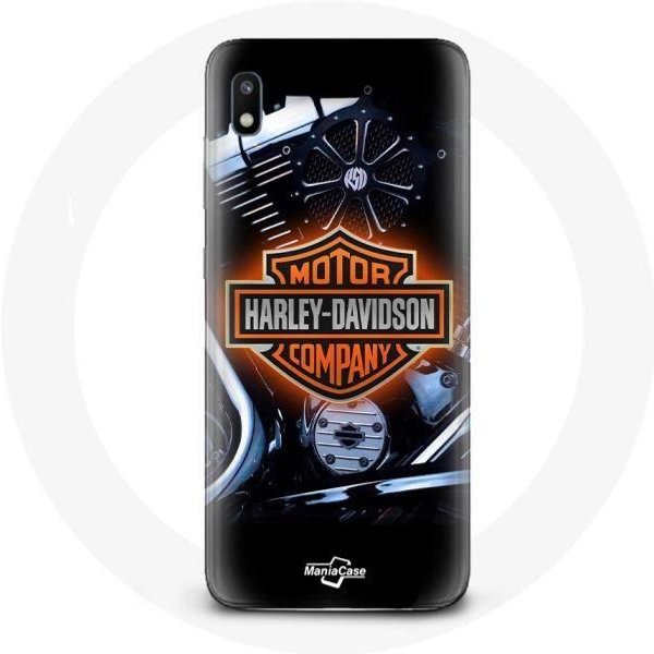 Funda Para Samsung Galaxy A10 Logotipo De La CompañíA AutomovilíStica Harley Davidson Negro-image