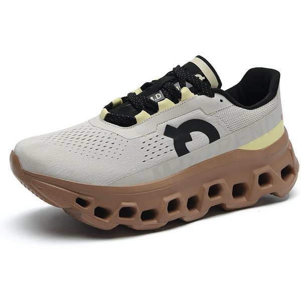 Zapatos De Tenis Para Hombre Para Exterior Suela Blanda Transpirables Casuales Deportivos Superficie De Malla Transpirables Acolchados Zapatillas Para Correr 42-image