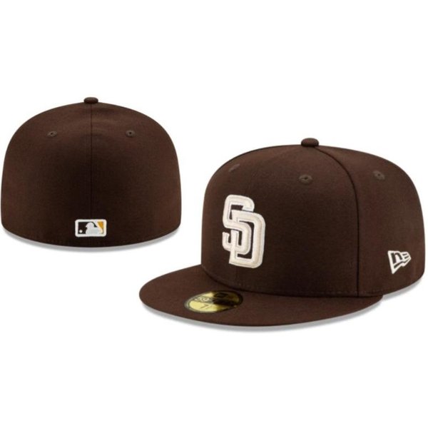 San Diego Padres, Prosty, Czapka Z Daszkiem, Kapelusz PrzeciwsłOneczny, Haftowana Czapka 8 Black-image