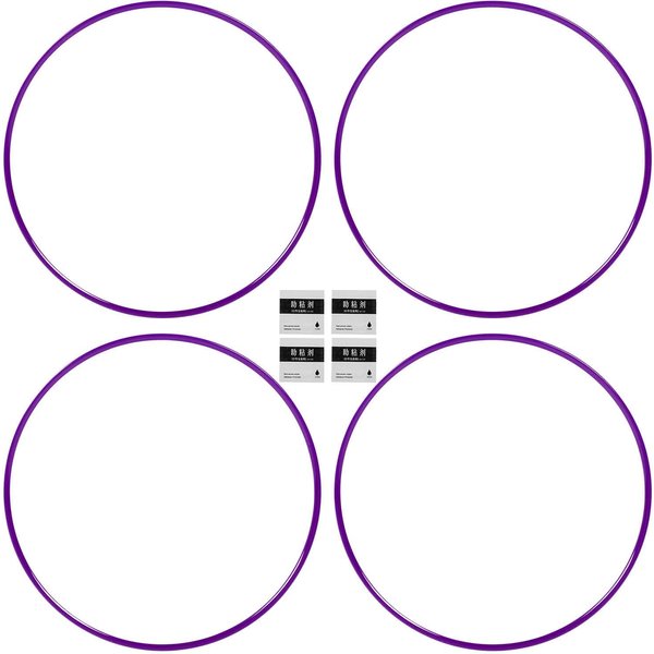 4 Sztuki 21-Calowe Ochraniacze Felg Odporne Na Zarysowania Samoprzylepne ABS OsłOna Ochronna Felgi Uniwersalne Dopasowanie Do SamochodóW Purple Purple-image