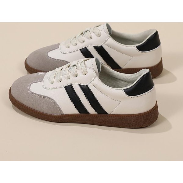 Damskie Buty Z Prawdziwej SkóRy, Buty Treningowe Wiosna I Lato Nowe Buty Damskie Casualowe BiałE Buty Sportowe PłAskie Buty 37-image