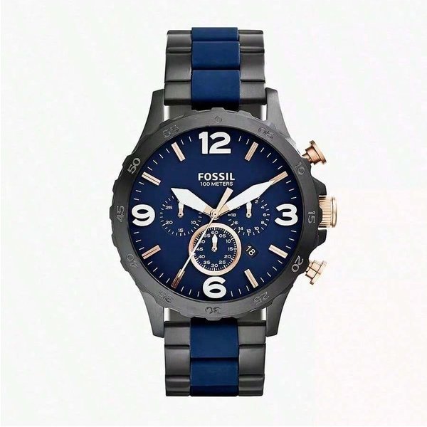 MęSki Zegarek Nate Chronograph Z Niebieską Tarczą, Model: JR1494 Niebieski-image