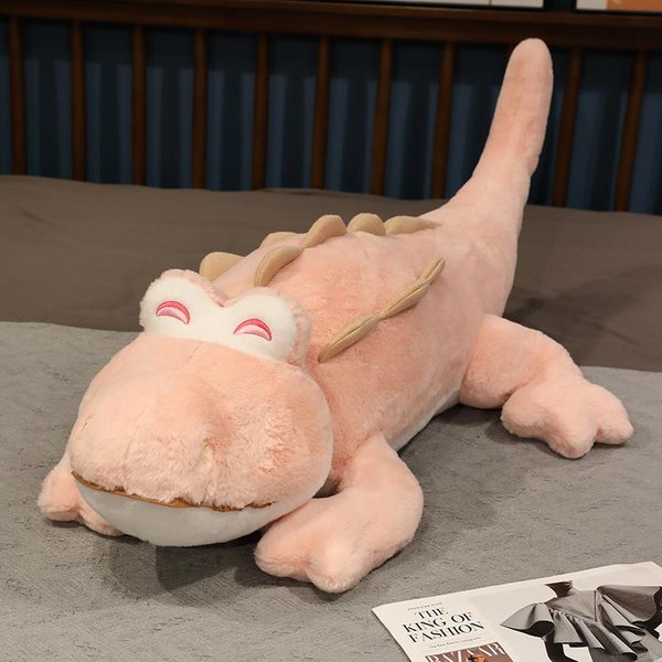 MięKka Pluszowa Zabawka Krokodyl Puszysta Wypchane ZwierząTko Poduszka Lalka DżUngla Zielony Gigantyczny Aligator Poduszka Na Sofę Prezent Urodzinowy Dla Dzieci 80Cm-image