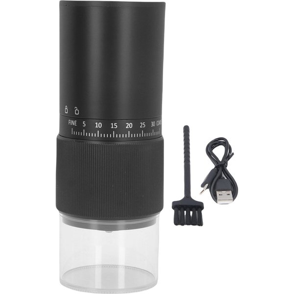 Molino De Café EléCtrico PortáTil Ajustable Carga USB Molinillo CóNico De CeráMica Para Granos De Café L(For 6.5-9Kg)-image