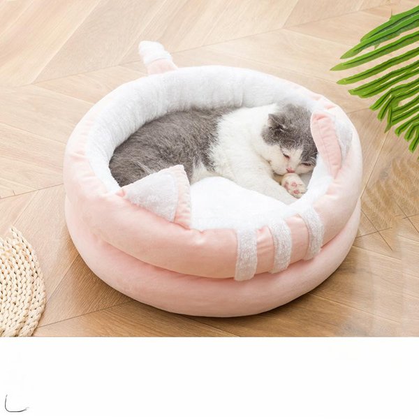Arena Para Gatos Semicerrada Arena Para Mascotas Casa Para Gatos Cama Para Gatos Suministros Para Casas De Gatos Arena Para Gatos Villa Disponible En Verano S-image