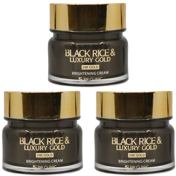 3w Clinic Crema Iluminadora De Arroz Negro Y Oro De Lujo 100G (3 Opciones) # Cream 100G X 1Pcs Black-image