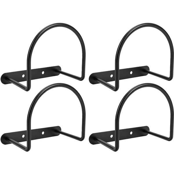 Paquete De 4 Percheros De Pared Para Sombreros Organizador De Sombreros De Hierro Soporte De Pared Para Sombreros Perchero Semicircular Ahorra Espacio Soporta 4 Gorras Para Entrada-image