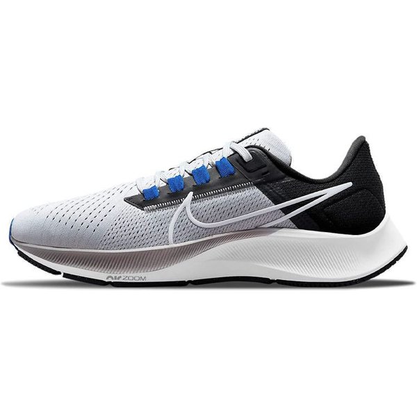 Zapatillas Nike Air Zoom Pegasus 38 Gris Lobo Hombre Negro Hiper-Royal Blanco CW7356-006 40.5 Gray-image