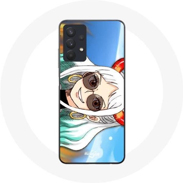 Funda - Maniacase - Samsung Galaxy A32 5G - Yamato One Piece Anime - Silicona - Flexible Negro-image