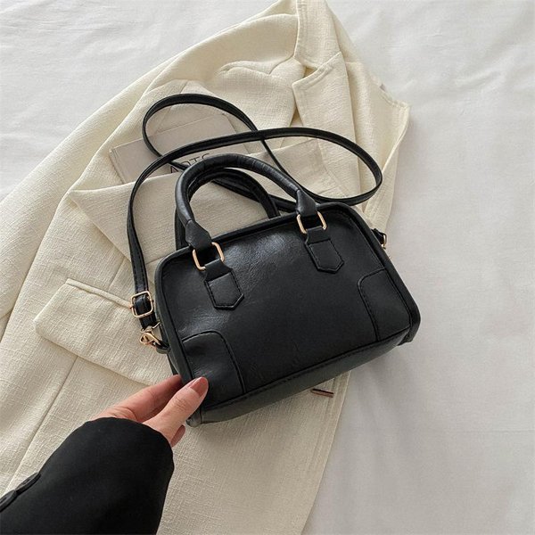 Bolso De Hombro Personalizado Para Mujer, Nuevo Bolso De Mano Sencillo Y Moderno, Informal, Coreano, PequeñO, Cuadrado, Bandolera Retro Gray-image