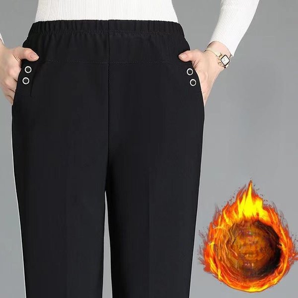 Spodnie Damskie XL-5XL Oversize Casual DłUgie LuźNe Spodnie Wysoki Stan Damskie Nowe Spodnie Zimowe Spodnie RozciąGliwe Damskie Xxxxxl-image