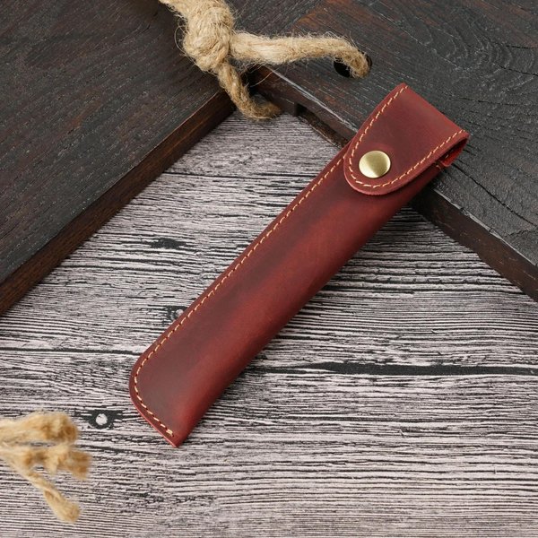 Etui Na PióRo Wieczne PióRnik Ze SkóRy Naturalnej RęCznie Robiony Pokrowiec Na DłUgopis ArtykułY PiśMiennicze Kreatywne Pokrowiec Ochronny ArtykułY Szkolne-image