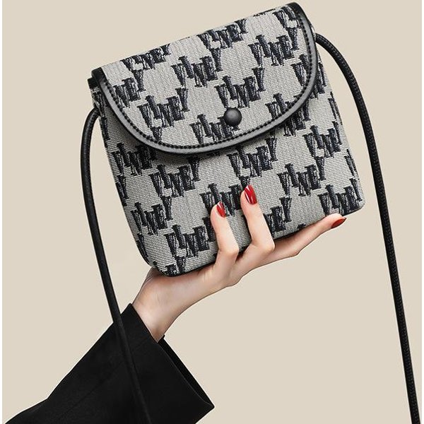 Bolso Bolso De Mujer Bolso Cruzado Bolso Cubo Para TeléFono De Lona Sentido Superior Todo Bolso Mini Gray-image
