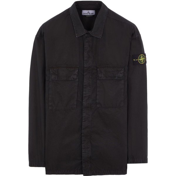 Stone Island Ss23 Chaqueta De Un Solo Pecho Con Doble Bolsillo Chaquetas Para Hombre Negro Lavado 7815115WN-V0129 S Black-image