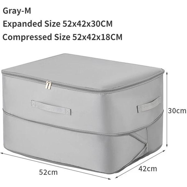 Bolsa De Embalaje De CompresióN Plegable, Bolsa De Almacenamiento De Ropa De Gran Capacidad Para El Hogar, Organizador De Viaje Con AutocompresióN Que Ahorra Espacio-image
