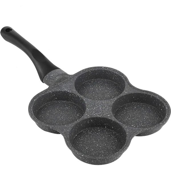 SartéN Para Huevos, SartéN Para Huevos De 4 Tazas Antiadherente, SartéN Para Huevos Fritos Para Desayuno, Panqueques, Hamburguesas, SáNdwiches, Huevo De AleacióN De Aluminio-image