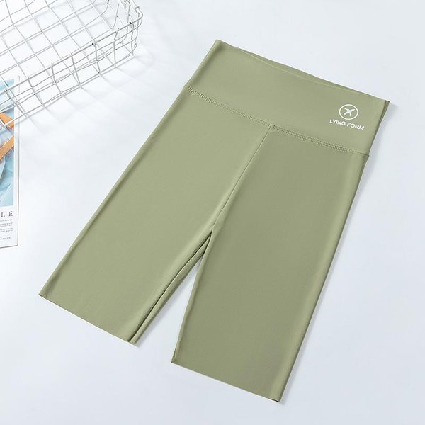 Spodenki Damskie Spodenki Sportowe Dla Kobiet Nowe Kolarstwo Jogging Fitness Wysokiej Talii Push Up Spodenki Gimnastyczne Legginsy Odzież Do Jogi XL Zielony-image