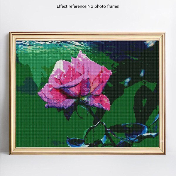 Pintura De Diamantes 5D Taladro Completo Redondo ImáGenes De Plantas Con PedreríA Bordado De Diamantes 20X30-image