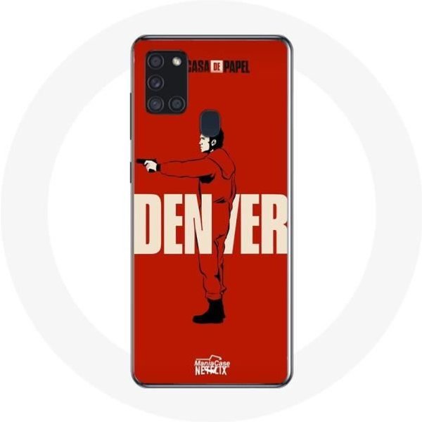 Funda Samsung Galaxy A21S La Casa De Papel Denver Dibujo-image
