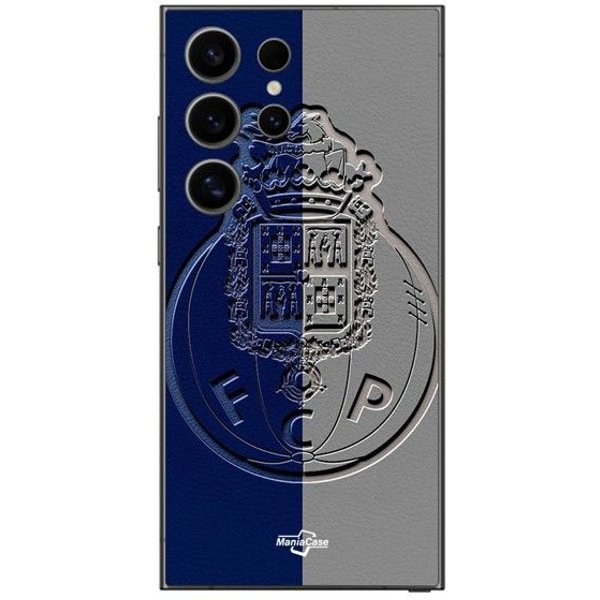 Funda Para Samsung Galaxy S24 Ultra Fcp Porto Gond Azul Y Gris Negro-image