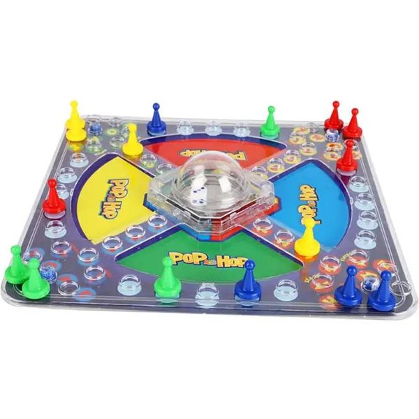 Ludo Klasyczna Gra Planszowa Wielu Graczy Gra Rodzinna Interakcja Rodzic Dziecko Dla Wszystkich WiekóW Zabawka Imprezowa Rozrywka Dla Dzieci MłOdzież Kolor Szary-image