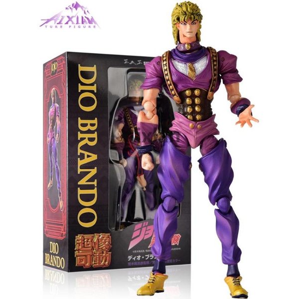 Figurka 15Cm Bizarre Adventure Kujo Jotaro Dio Brando Diavolo Bruno Kishibe Giorno Giovanna Abbacchio Ruchoma Figurka Akcji-image