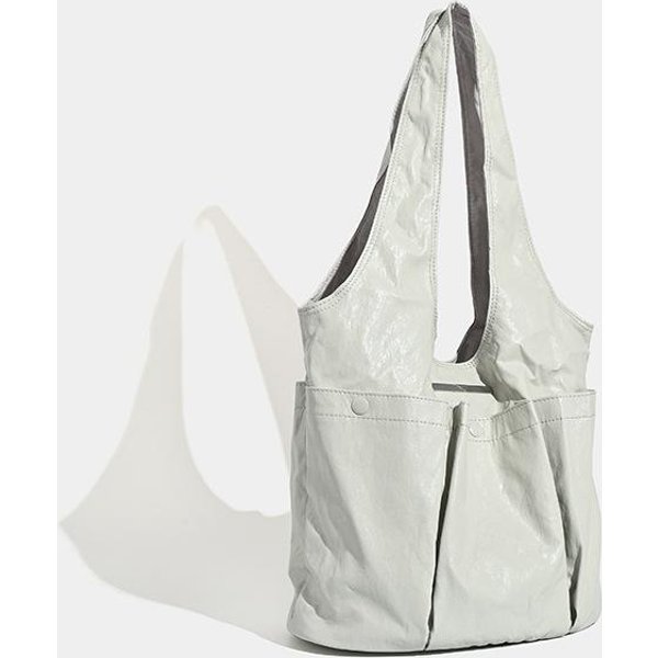 DiseñO Nicho Bolso De Hombro Multibolsillo Bolso Tote Bolso De Axila Mujer White-image