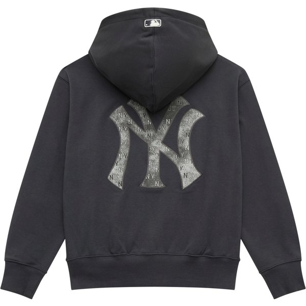 MLB Seria MonogramóW New York Yankees 25FW Trend Mody Klasyczna Codzienna Wygodna Uniwersalna Bluza Z DużYm Logo I ŚCiąGanym DołEm 3ATRM0254-50CGS XS-image