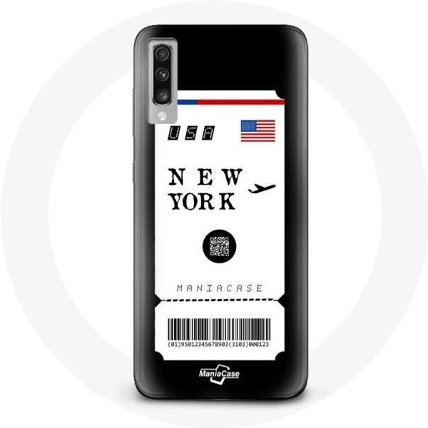Coque Pour Samsung Galaxy A50 Billet D'avion New York-image