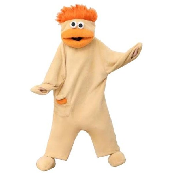 Mono Big Mouth Pijama Unisex Divertido Invierno Acogedor Con Capucha De Forro Polar Ultra Suave De Felpa Una Pieza Ropa De Casa L Beige-image