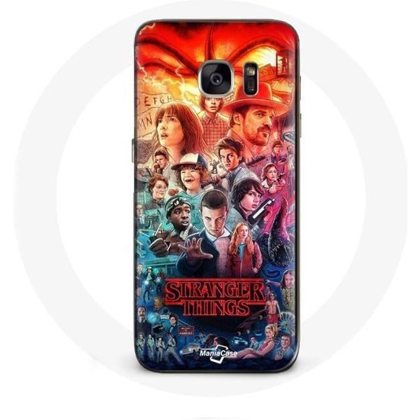 Funda Para Samsung Galaxy S6 Edge Stranger Things Teaser Temporada 4 PóSter Personajes Arte-image