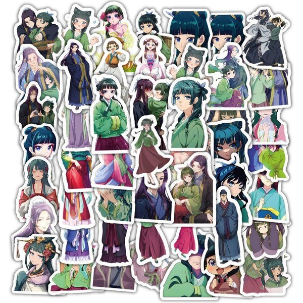 Nowe 60 Sztuk Naklejki Dzienniki Aptekarza Maomao Jinshi Naklejki DIY Scrapbooking Telefon Bagaż Deskorolka Winyl Wodoodporne Naklejki-image
