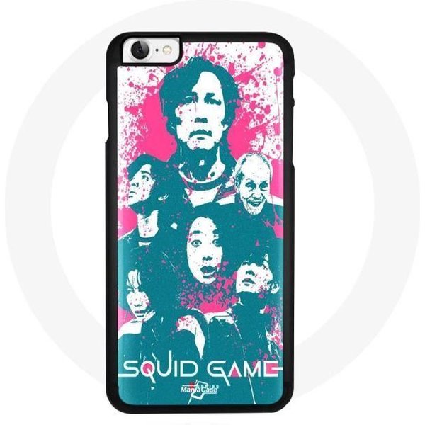 Funda - Maniacase - Iphone SE - Flexible - Negra - DiseñO Squid Game-image