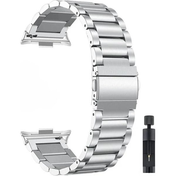 Metalowy Pasek Do Redmi Watch 5/Redmi Watch 4 Regulowana Bransoleta Ze Stali Nierdzewnej Do Mi Band 10Pro 9Pro 8Pro Opaska Na Nadgarstek For Redmi Watch 4 White-image