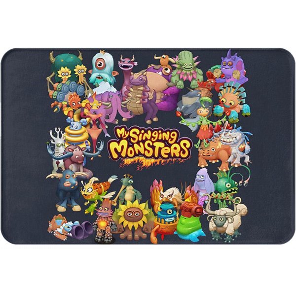 My Singing Monsters AntypośLizgowy Wycieraczka Mata PodłOgowa Zmywalny Dywanik Do Kuchni WejśCia Domowej Sypialni Mata Pod Stopy 60X40 Cm-image