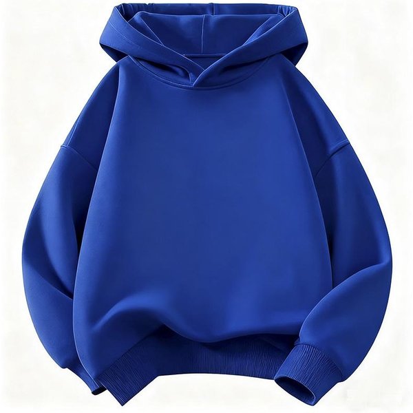 Moda DziecięCa Dzieci ChłOpiec Bluzy Z Kapturem 2026 Wiosna Jesień Dziewczynki Codzienne Bluzy Z Kapturem Bluza Dzieci Jednolity Kolor Bluzy Z Kapturem Bluza 160 Blue-image