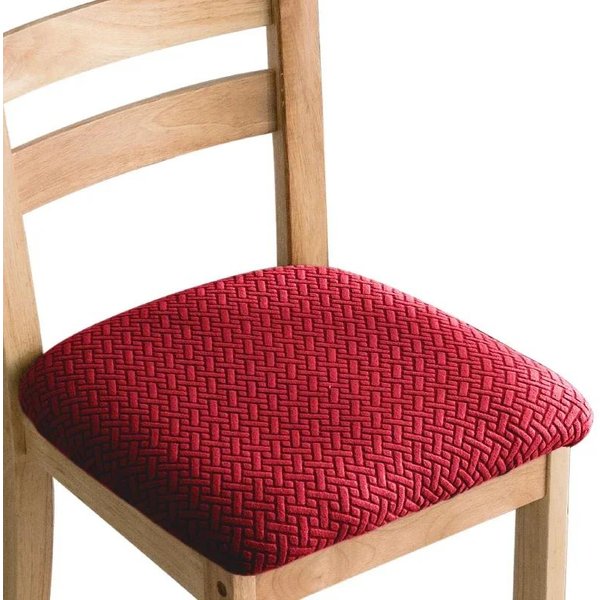 Fundas EláSticas Jacquard Para Sillas De Comedor Fundas EláSticas De Spandex Para Asientos Fundas Antideslizantes Para Sillas Tapizadas DecoracióN Del Hogar 4PCS-image