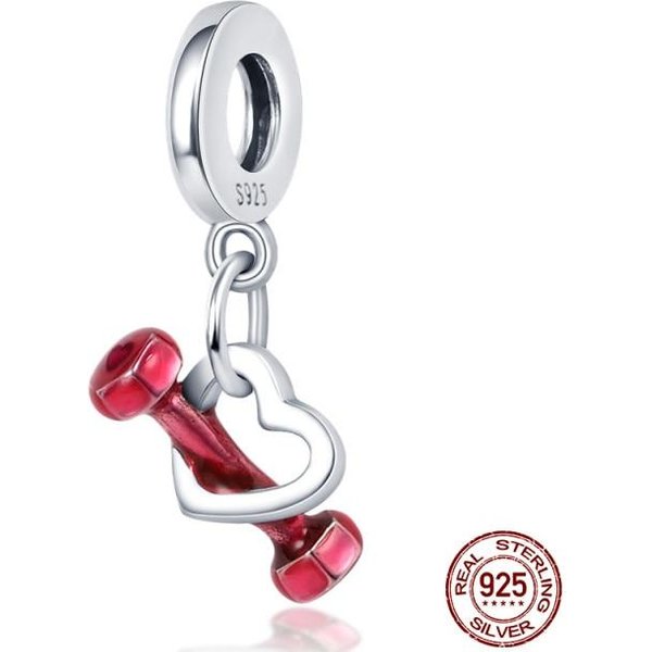 Amuletos De Ley 925 Originales Se Adaptan A Pulsera Plata 925 JoyeríA Colgante Globos Elefante Amuletos Cuentas White-image