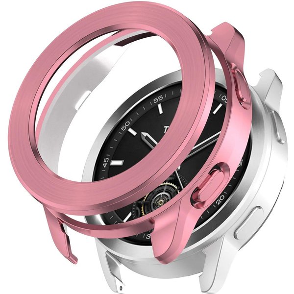 Do Zegarka Xiaomi S3 Smartwatch Bransoletka Pokrowiec Na Ramkę TPU + Wymienne KółKo PierśCienia Ramki Zegarka Do Etui Ochronnego Xiaomi S3 For Xiaomi Watch S3 RóżOwy-image