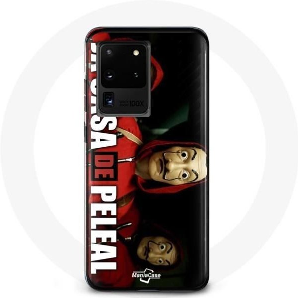 Funda - La Casa De Papel - Samsung Galaxy S20 Ultra - Negra - Flexible - ProteccióN-image