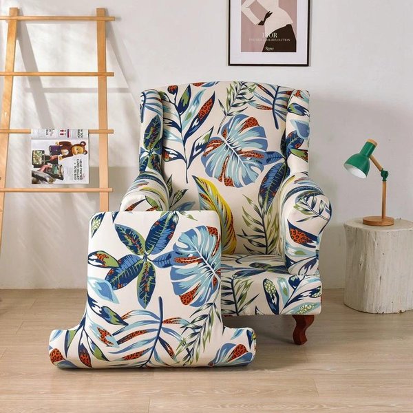 Funda De Silla Con Estampado GeoméTrico Anti-Suciedad Universal EláStica Spandex Cubre Asiento Antideslizante Funda Para SillóN Individual Para Sala De Estar-image