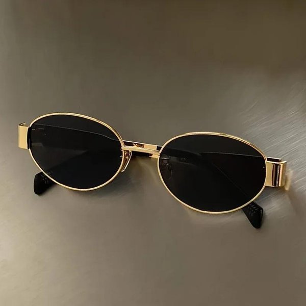 Retro Metalowa Oprawka Pilot Owalne Okulary PrzeciwsłOneczne Kobiety MężCzyźNi Markowy Projektant Vintage OkrąGłE Okulary PrzeciwsłOneczne Luksusowe Lata 90 Zielone Soczewki Odcienie MęSkie-image
