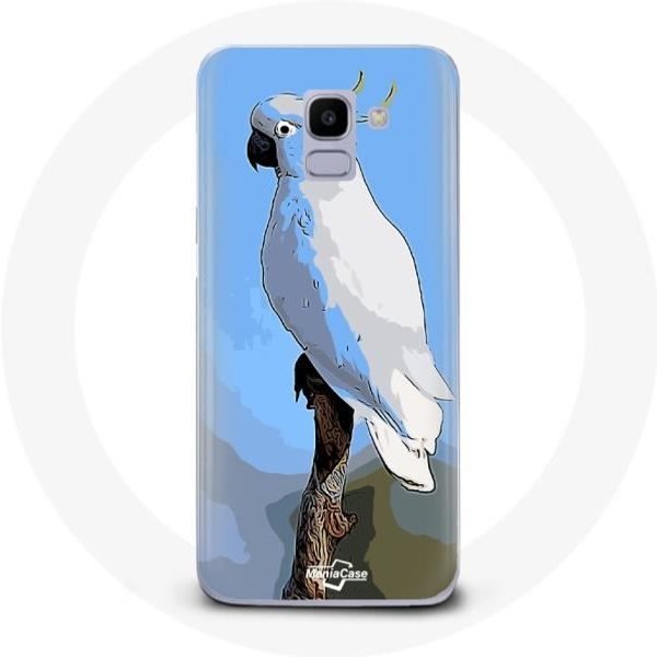 Funda - Samsung - Galaxy J6 2018 - Flexible - ProteccióN - CacatúAs Loros Blanco Blanco-image