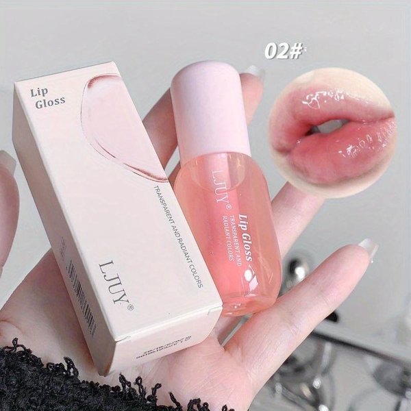 1 Brillo Labial Hidratante Con Aceite: HidratacióN Intensa, Acabado Brillante Nutritivo; Cuidado Labial Ligero, Duradero Y Transparente Para Unos Labios Radiantes Y Besables 02#Peach Jelly Pink-image