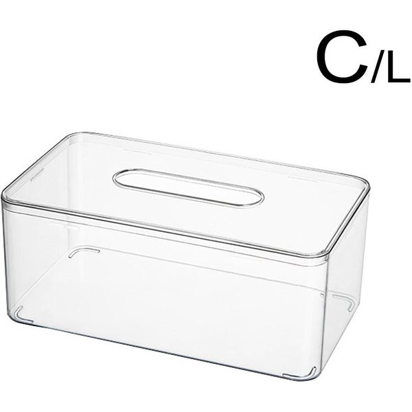 Caja De PañUelos Transparente Cuadrada De AcríLico Transparente, Soporte Para PañUelos, Para BañO, Hogar, Oficina, Toallas, Servilletas, Dispensador De Papel, Soporte Para PañUelos-image