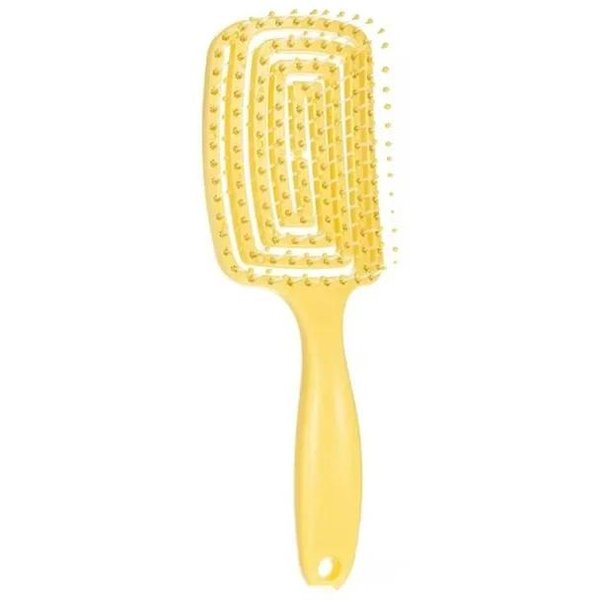 1 Peine De Masaje EláStico, Cepillo Hueco Para El Cabello, Peines De Masaje Para El Cuero Cabelludo, Herramienta Desenredante Para Peinar El Cabello Y Desenredar Con Secado RáPido 1PCS-image